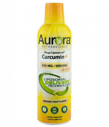 Flaska med Aurora Curcumin+