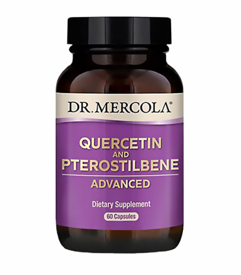 Burk med Dr. Mercola Quercetin och Pterostilben