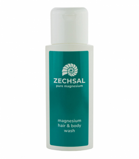 Flaska med Zechsal magnesium hår- och kroppstvätt