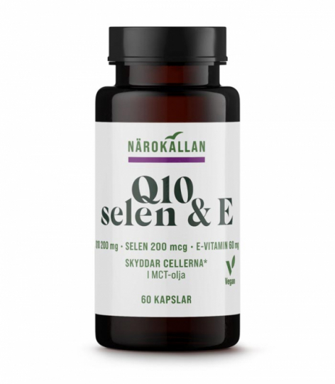 Burk med Närokällan Q10 200 mg + Selen & E