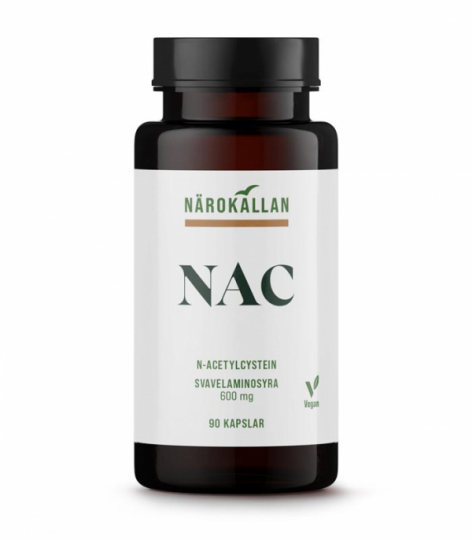 Burk med Nrokllan NAC N-Acetylcystein 600 mg 90 kapslar