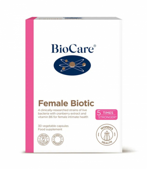 F�rpackning med BioCare Female Biotic 30 kapslar