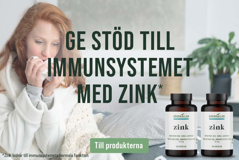 Zink bidrar till immunsystemets normala funktion